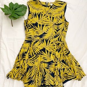 H&M Navy Blue and Yellow dress